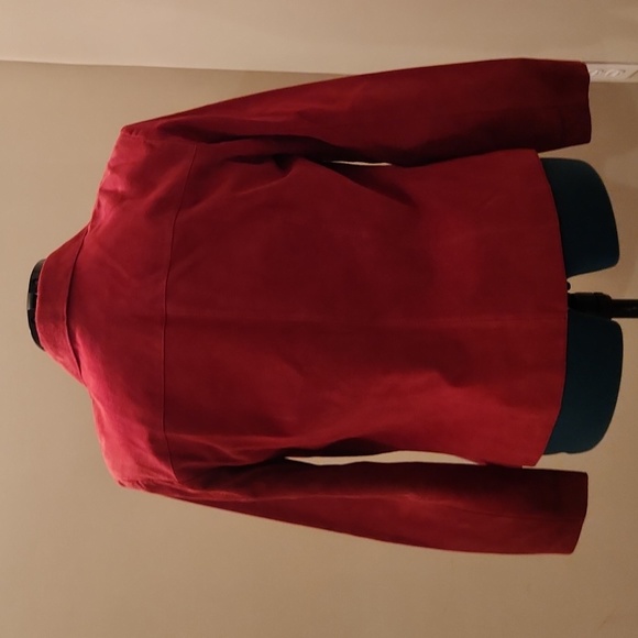 Red suede blazer - Picture 2 of 8